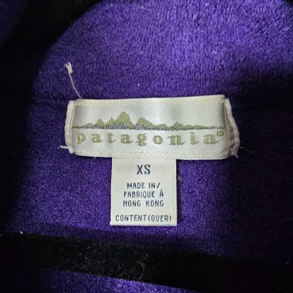Vintage Patagonia XS Purple 100% Wool Half Zip Sweater Gorpcore Street Wear - Picture 4 of 7